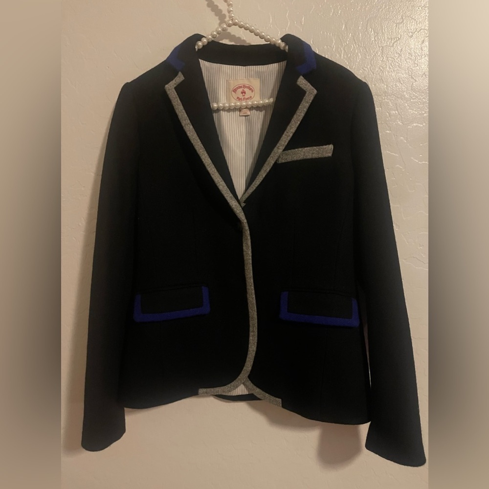 Brooks Brothers Colorblock Trim Blazer Size 6 - Picture 3 of 7